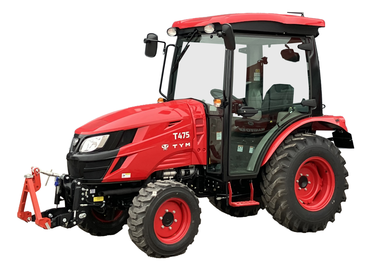 TYM Traktor T 475 mit klimatisierter Komfortkabine und Frontkraftheber mit Kuppeldreieck