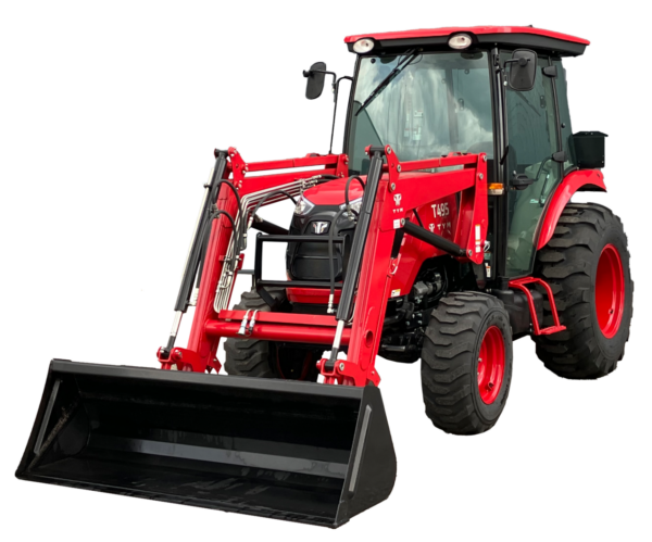 TYM Traktor T 495 mit klimatisierter Komfortkabine und Frontlader TX 57 SL-E