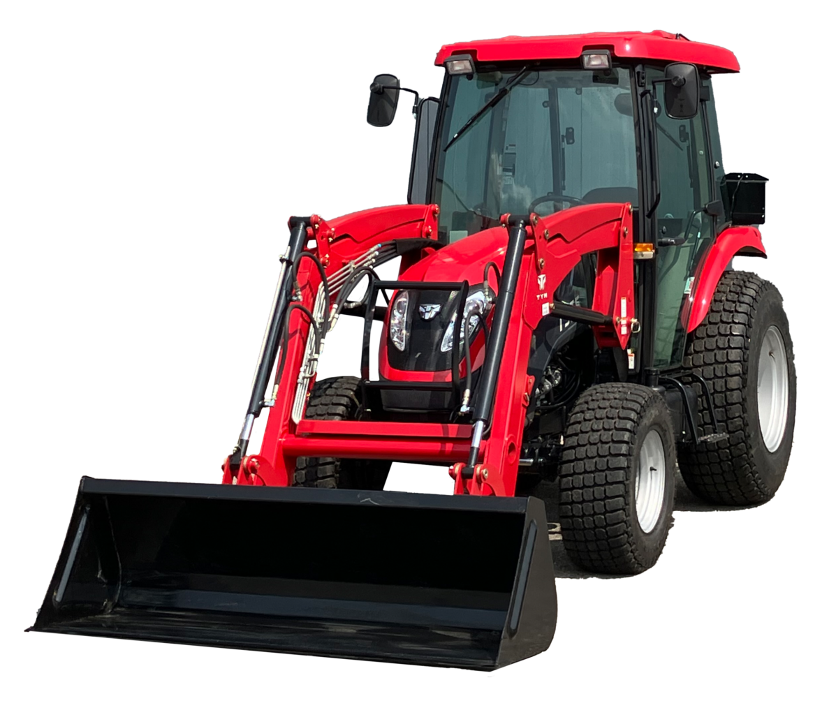 TYM Traktor T 555 mit klimatisierter Komfortkabine und Frontlader TX 55 SL-E
